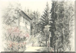 The alley leading to the main entrance