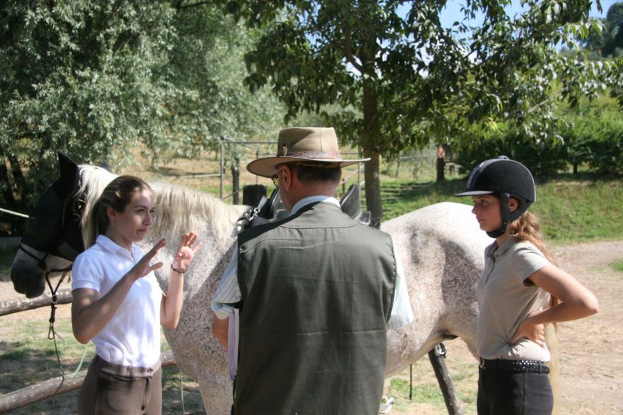 III level ENGEA exam for riders from the Villa Stabbia riding centre 