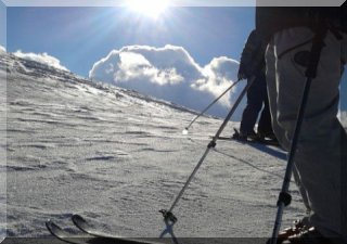 Skiing in the Apennienes